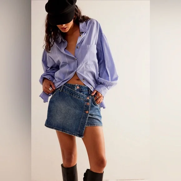 FREE PEOPLE We The Free Wynne Denim Skirt - Picture 5 of 16